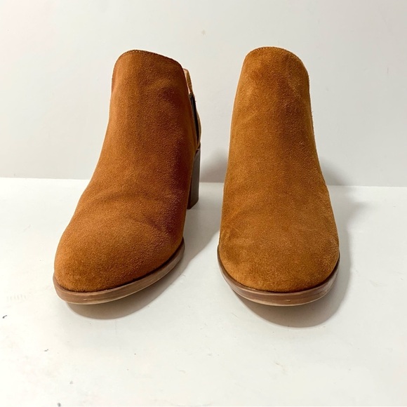 ZARA Basic Collection Brown Slip-on Suede Ankle Booties Size US 8.5 EU 39 - Picture 3 of 12